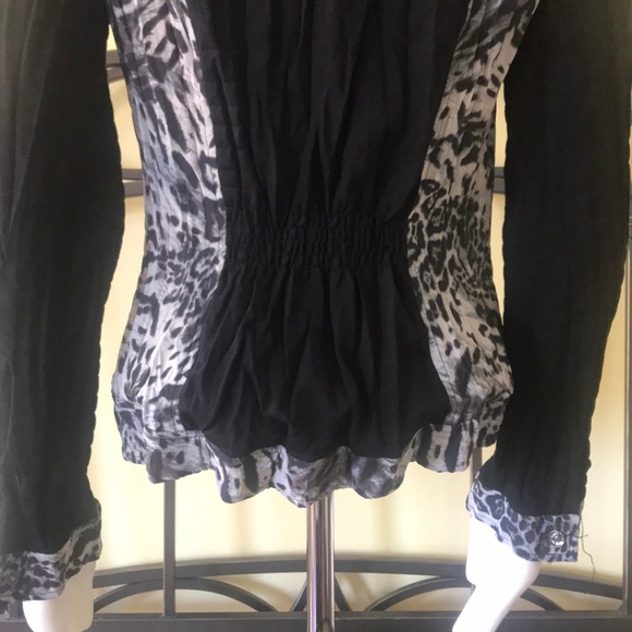 Alberto Makali Jacket Black with Animal Print L - Picture 4 of 5